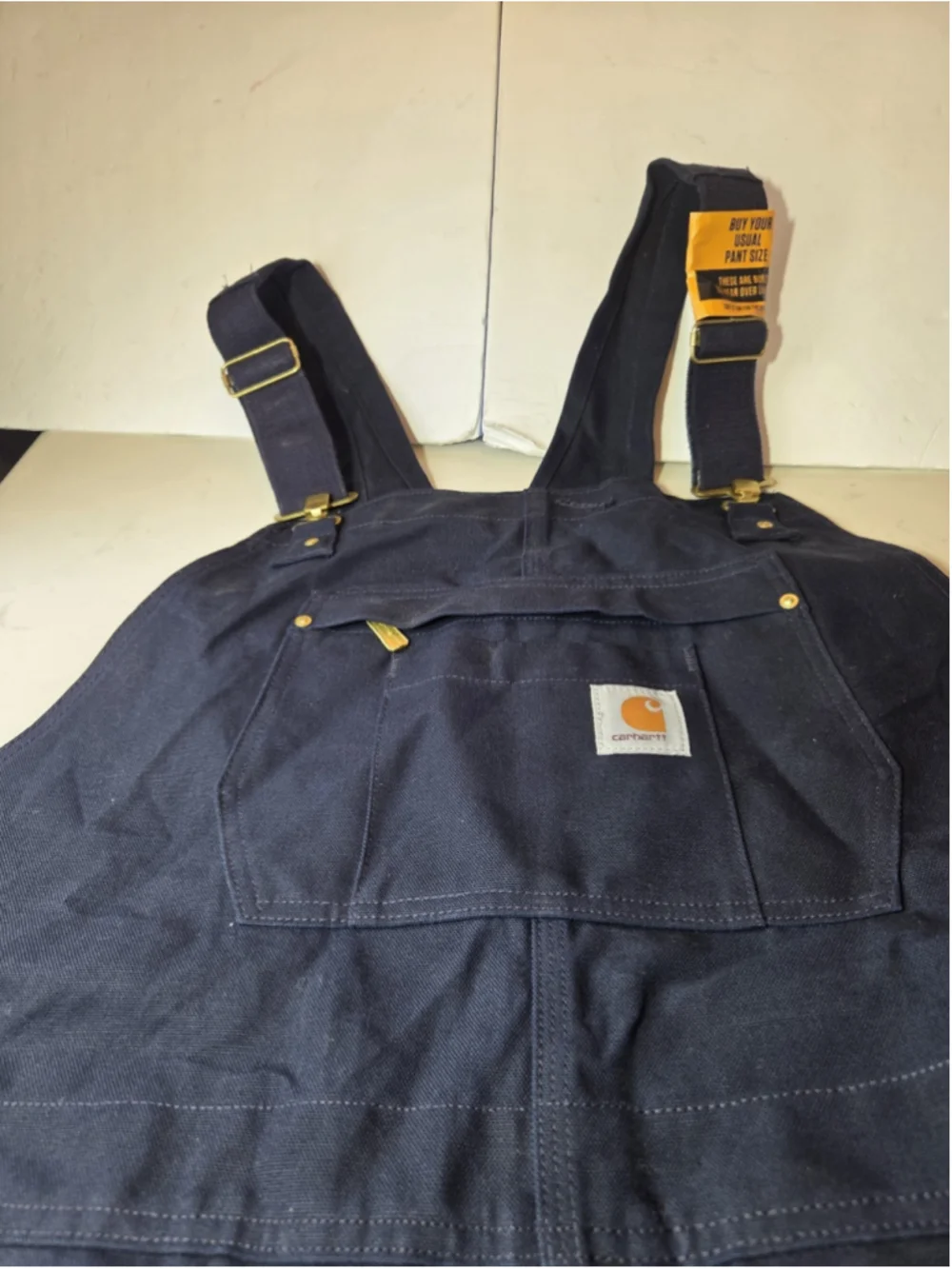 Carhartt Firm Duck Insulated Bib Overalls 3XL Tall Black OR4393-M #1621
